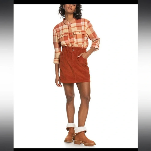 NWT Roxy Silent Days Corduroy Mini Skirt size XS - Picture 4 of 8